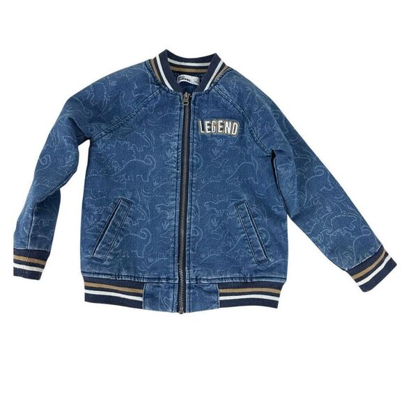 EPIC Threads 4T Lightweight Bomber Jacket Dinosaur Print - Picture 1 of 8